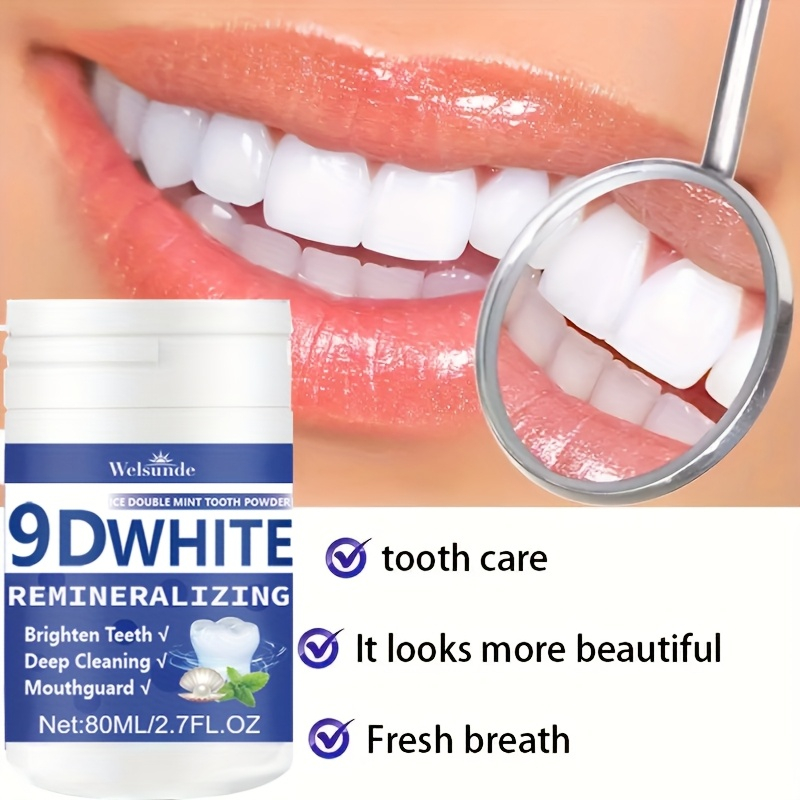 Teeth Whitening Near Me - 9D White Remineralizing Hydroxyapatite Tooth Powder,