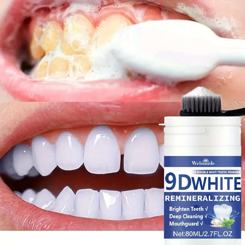 Teeth Whitening Near Me - 9D White Remineralizing Hydroxyapatite Tooth Powder,