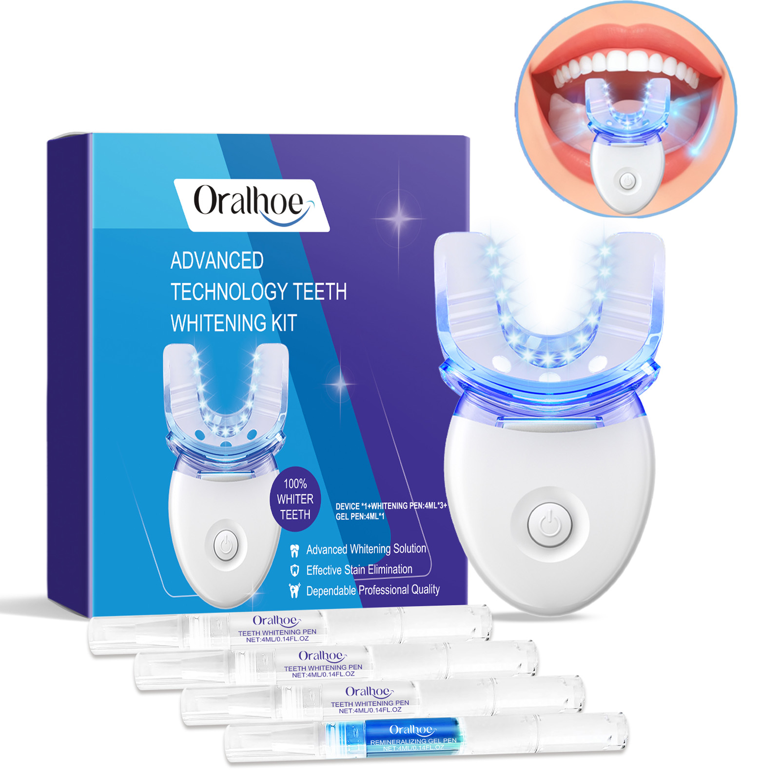 Teeth Whitening Near Me - Professional Teeth Whitening LED Light Kit