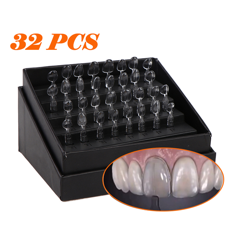 Teeth Whitening Moulds - 32pcs/Set Dental Veneer Mould Kit Composite