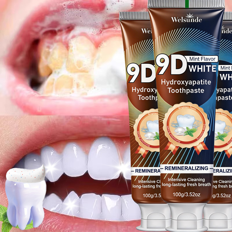 9D WHITE Mint Flavor Hydroxyap - огляд і ціна Remineralizing Toothpaste