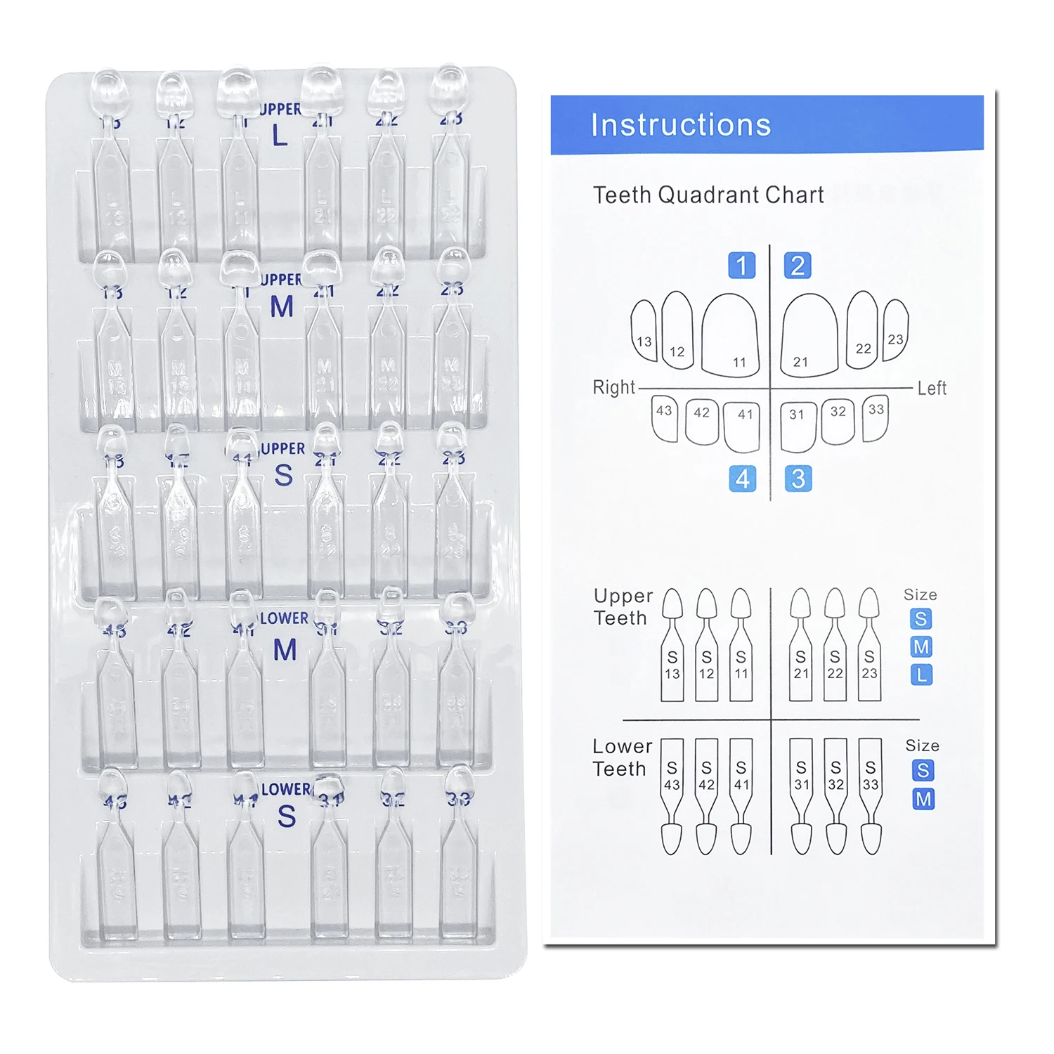 32pcs/Set Dental Veneer Mould  - огляд і ціна Teeth Whitening Moulds