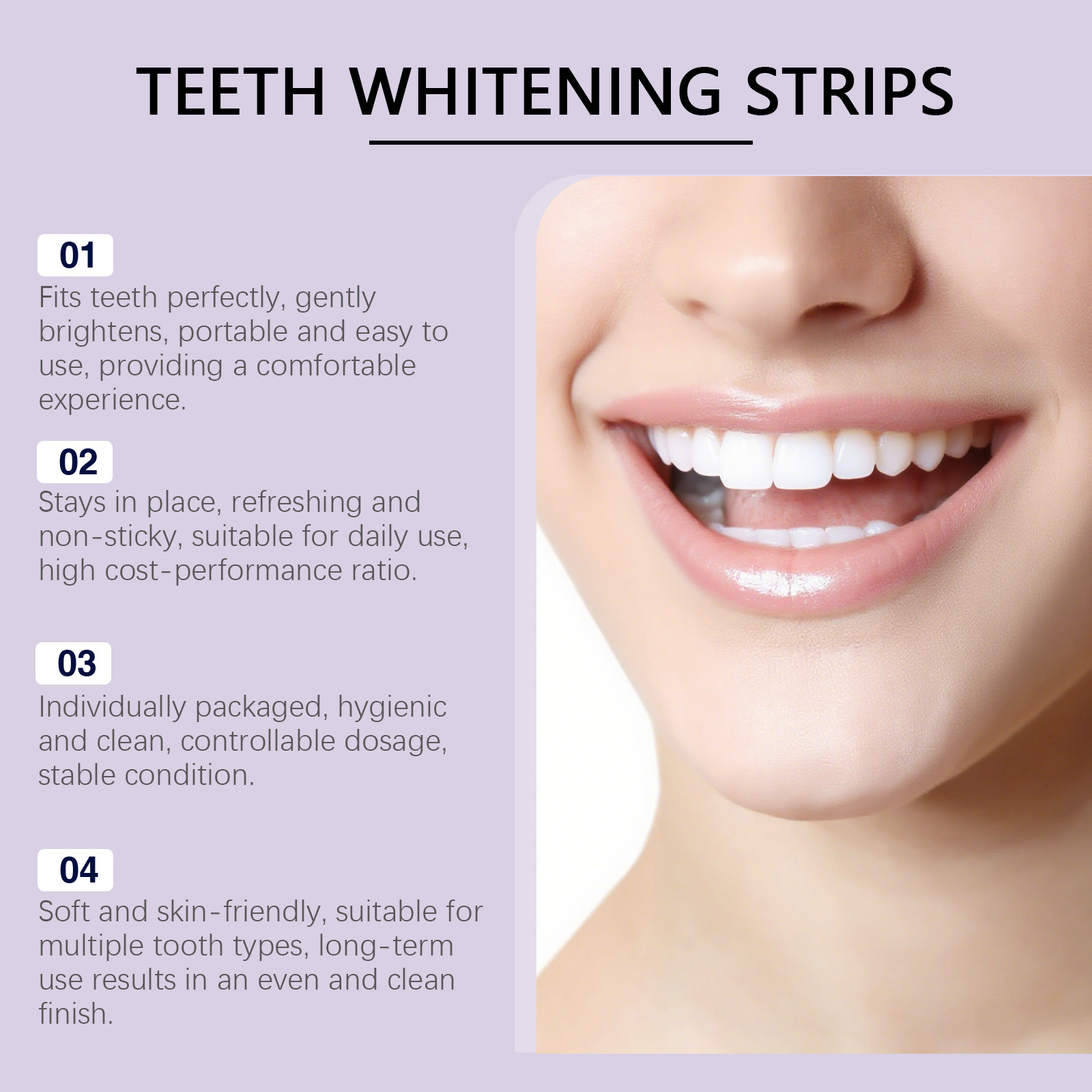 Purple Teeth Whitening Strips  - огляд і ціна Teeth Whitening Quick