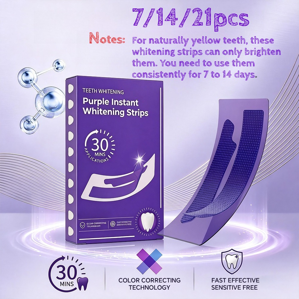 Purple Teeth Whitening Strips  - огляд і ціна Teeth Whitening Quick