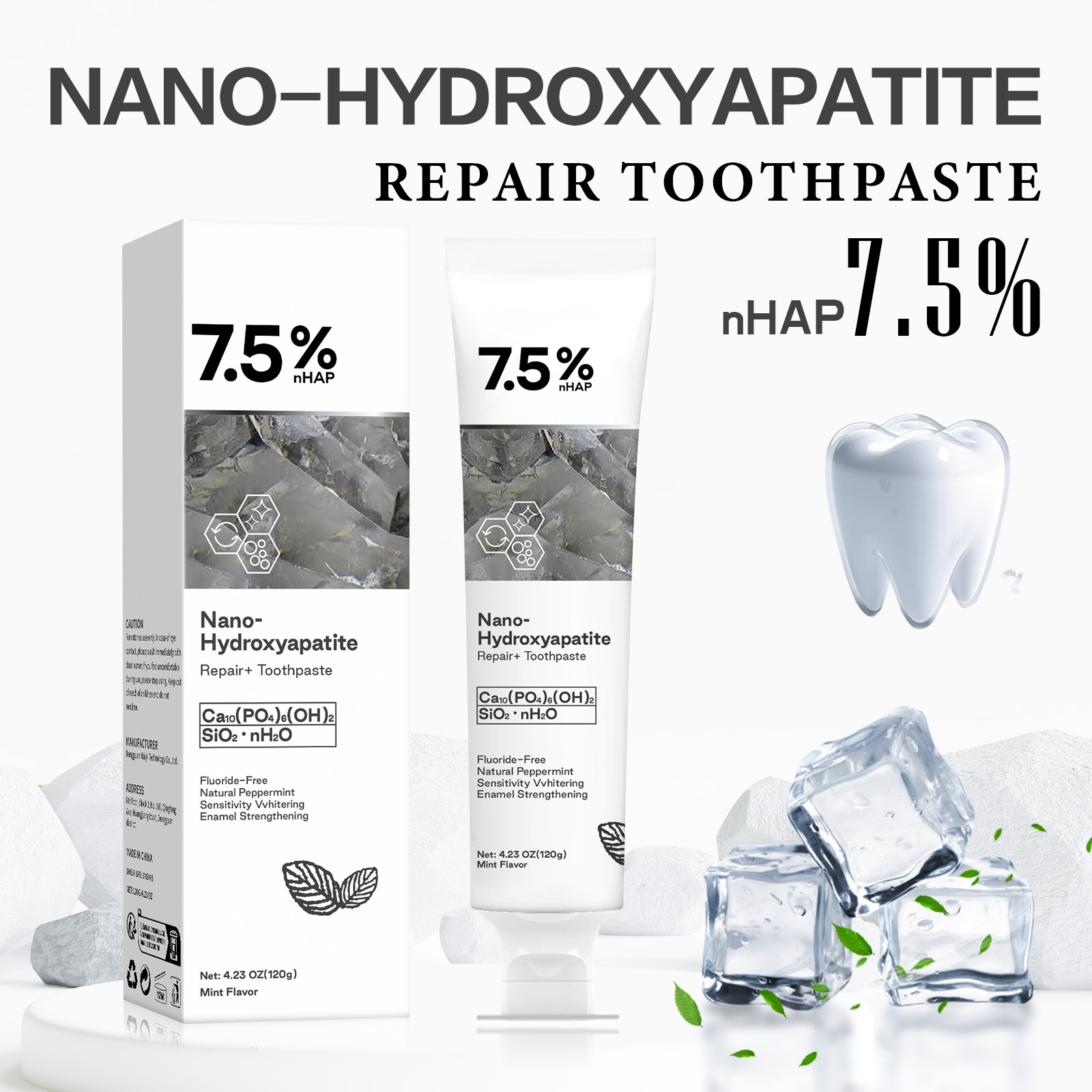 Nano Hydroxyapatite Toothpaste - огляд і ціна Remineralizing Toothpaste