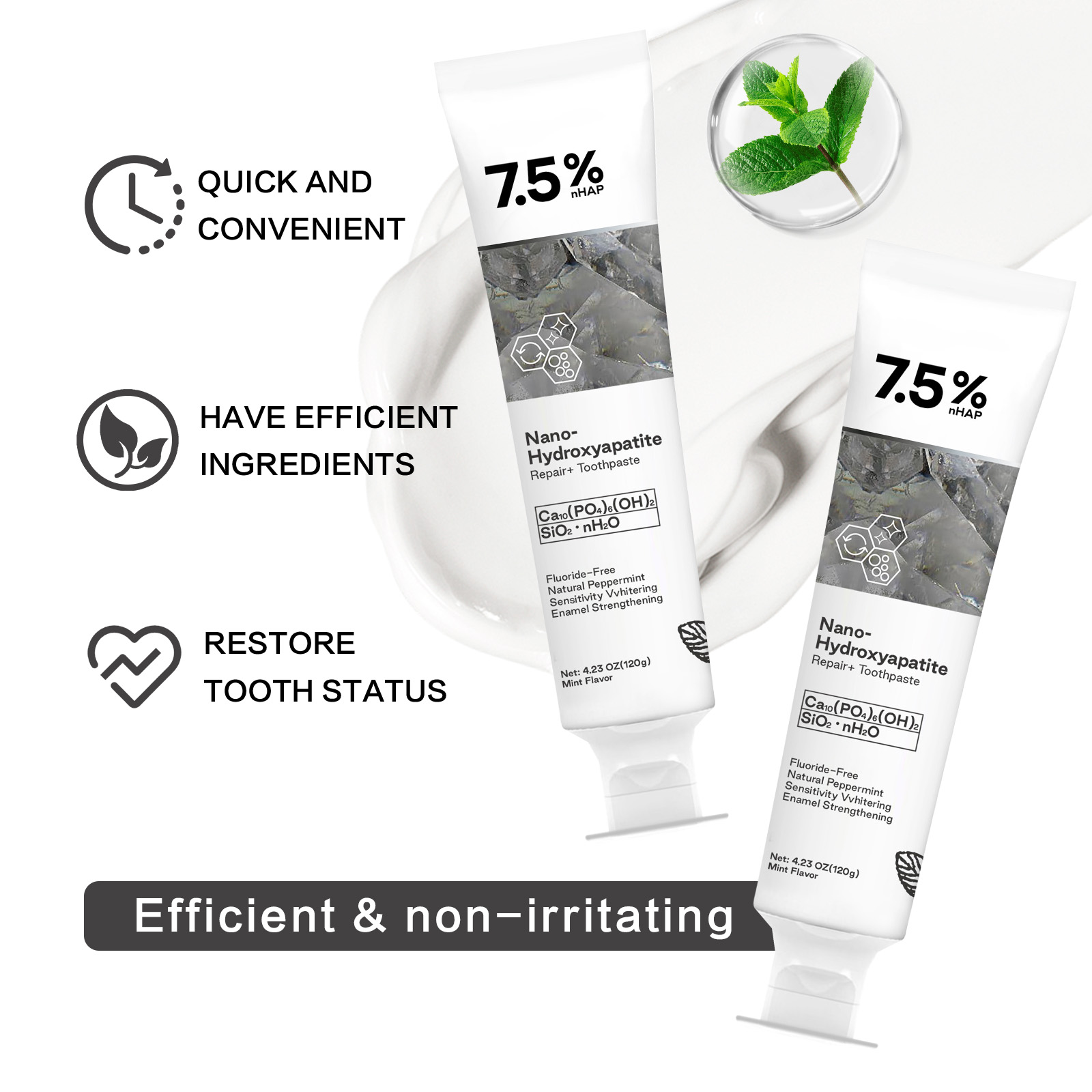 Nano Hydroxyapatite Toothpaste - огляд і ціна Remineralizing Toothpaste