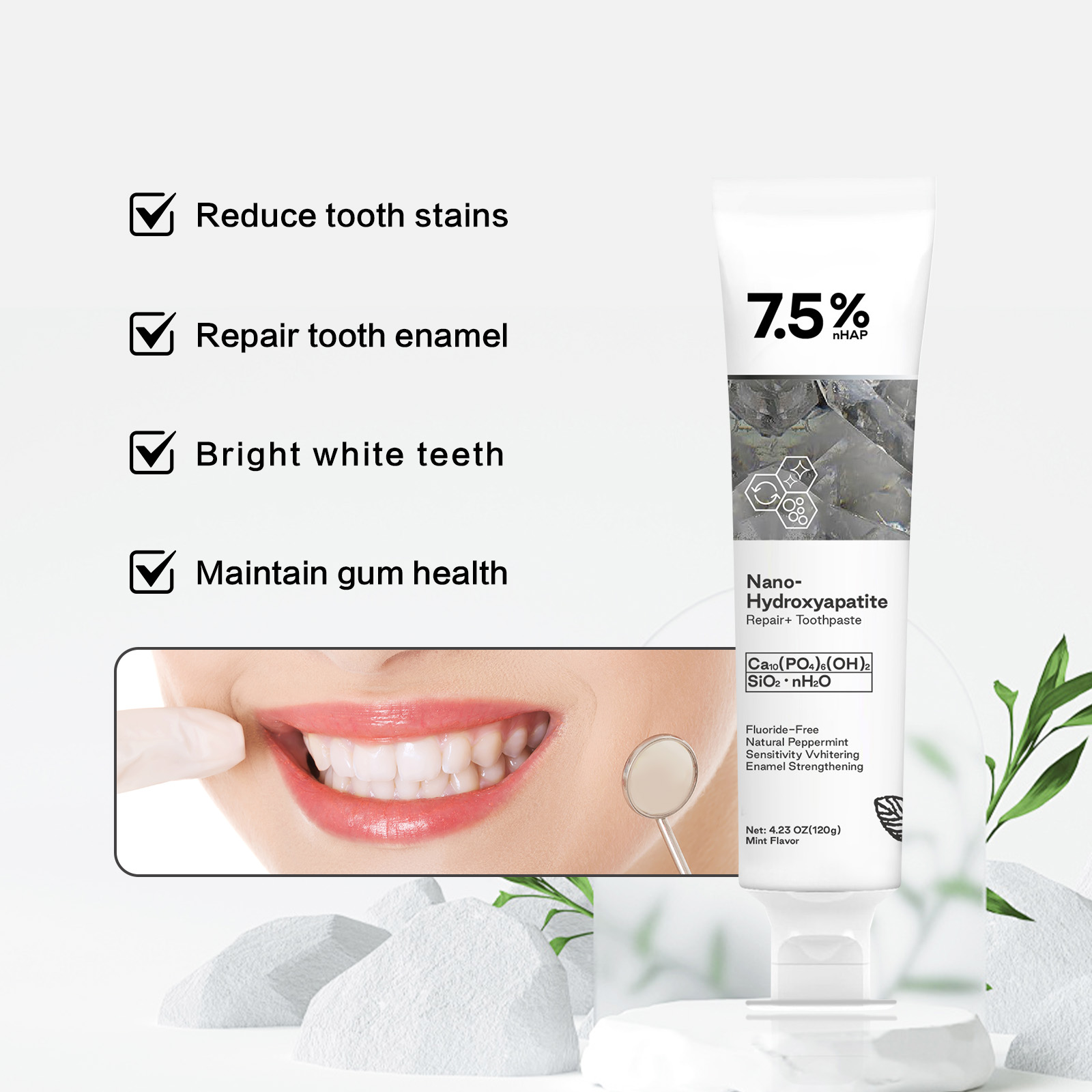 Nano Hydroxyapatite Toothpaste - огляд і ціна Remineralizing Toothpaste