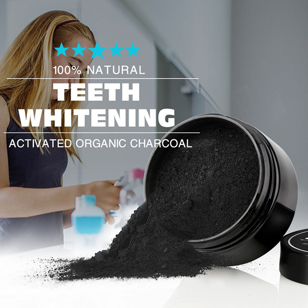 2 Types Teeth Whitening Powder - огляд і ціна Teeth Whitening Activated Organic Charcoal