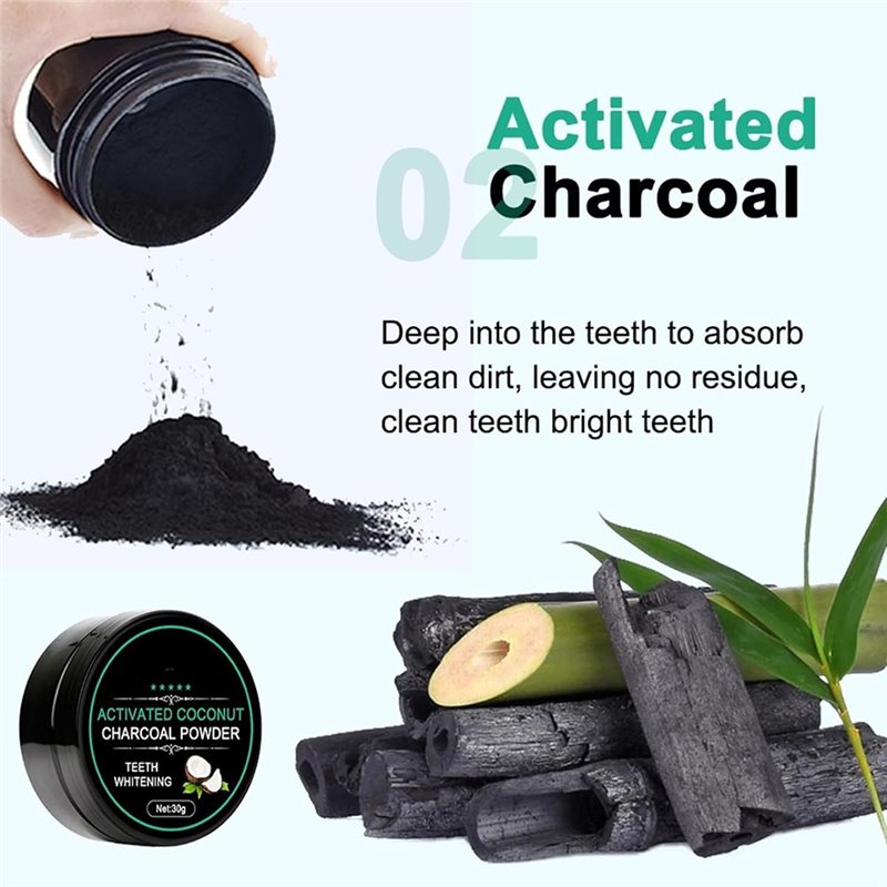 【CONSUMERS' FAVORITE】Teeth Whi - огляд і ціна Teeth Whitening Activated Organic Charcoal