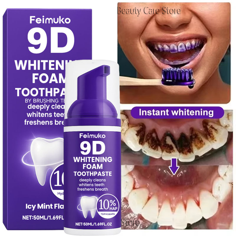 9D Purple Teeth Whitening Toot - огляд і ціна Remineralizing Toothpaste