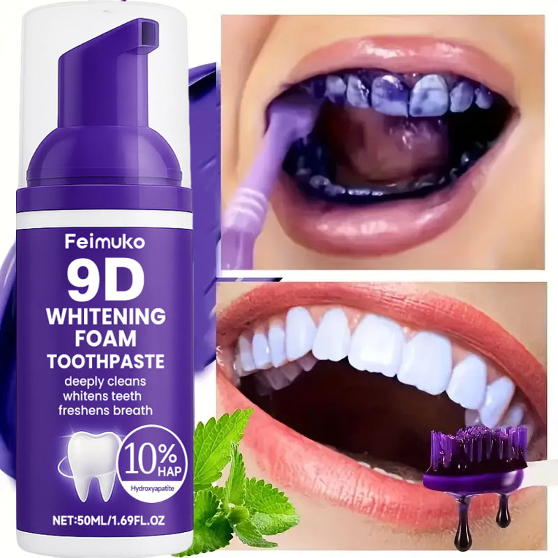 9D Purple Teeth Whitening Toot - огляд і ціна Remineralizing Toothpaste