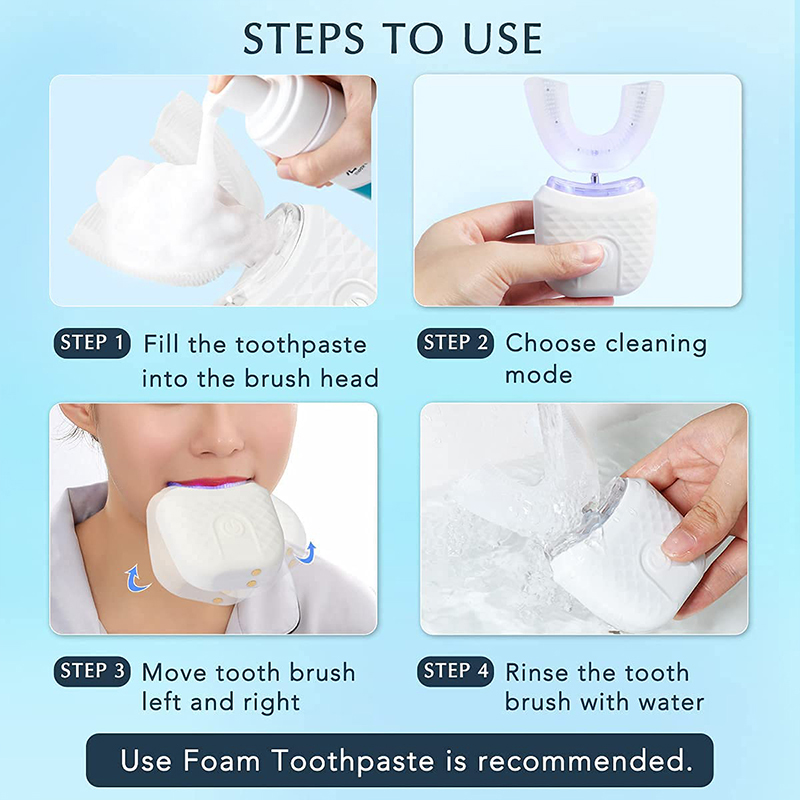 U-Shaped Rechargeable Light Qu - огляд і ціна Teeth Whitening Quick