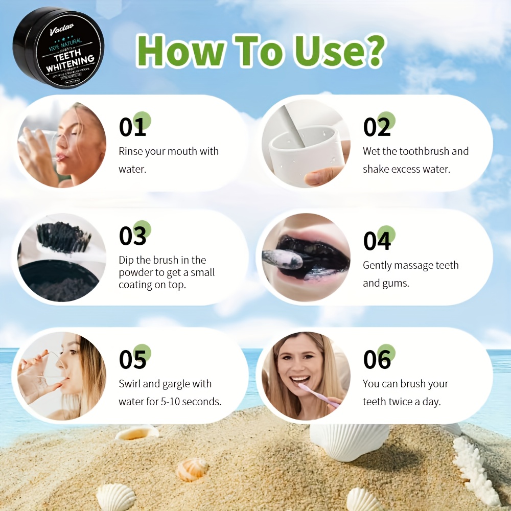 Vaclav activated charcoal teet - огляд і ціна Teeth Whitening Filter