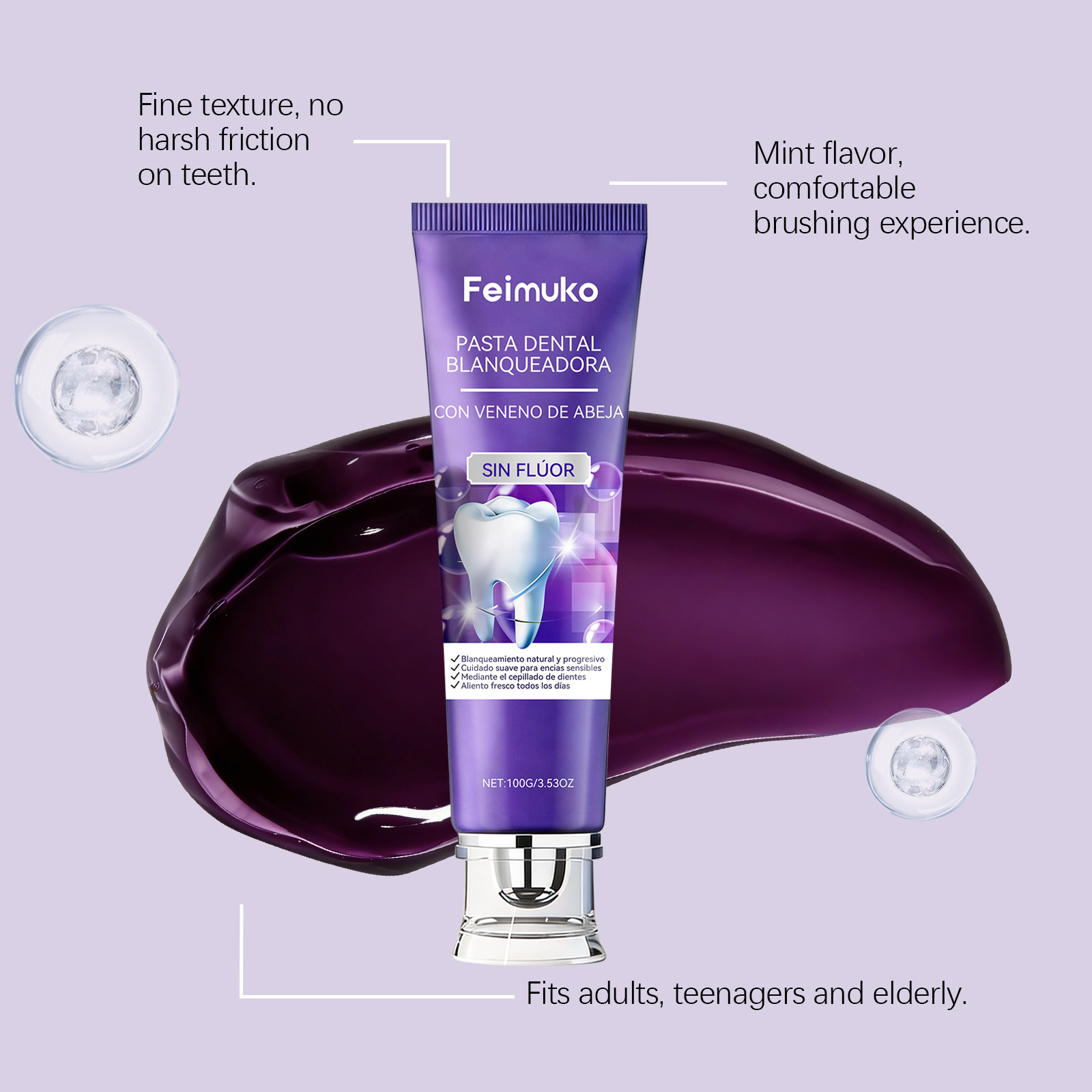 Bee Venom Purple Toothpaste Hy - огляд і ціна Remineralizing Toothpaste