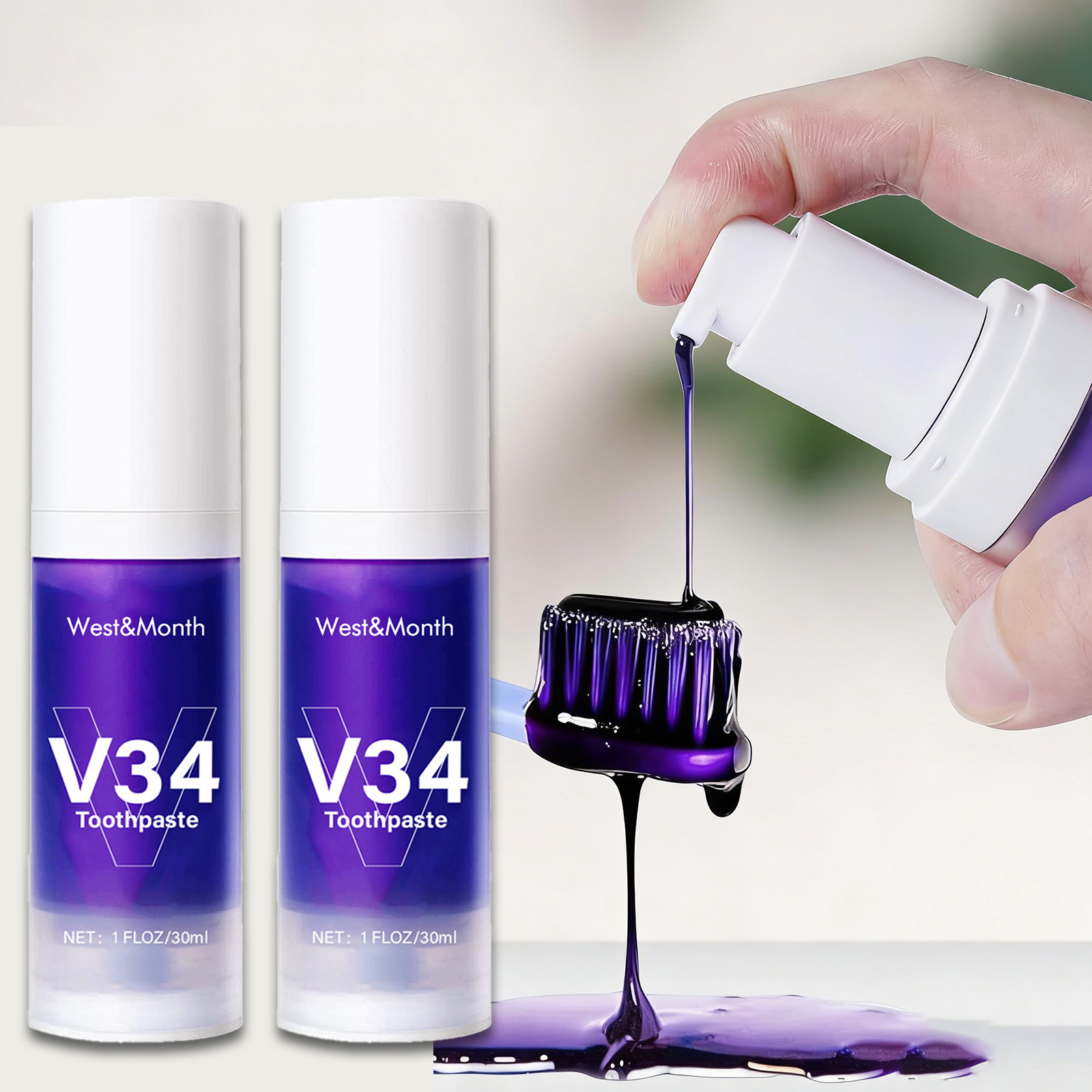 V34 Teeth Whitening Toothpaste - огляд і ціна Remineralizing Toothpaste