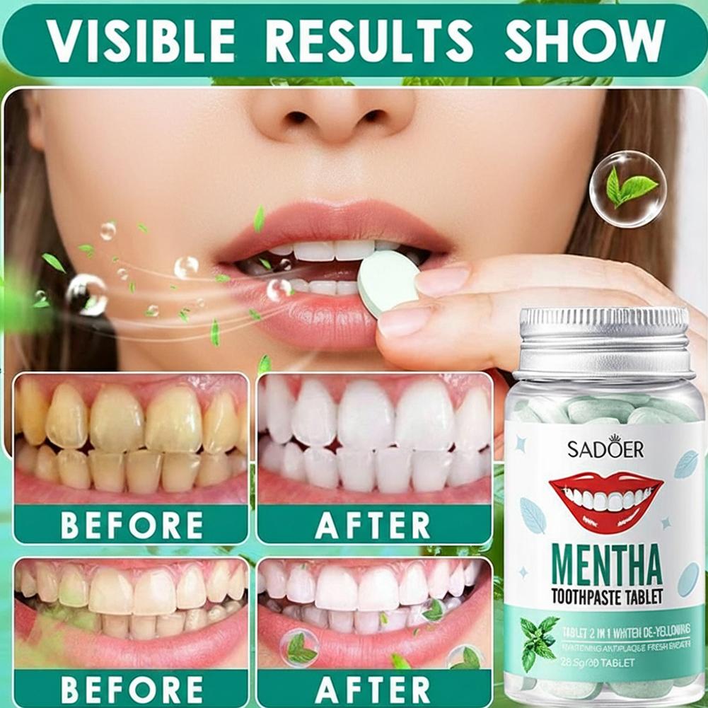 Mint Solid Toothpaste Tablets  - огляд і ціна Teeth Whitening Filter