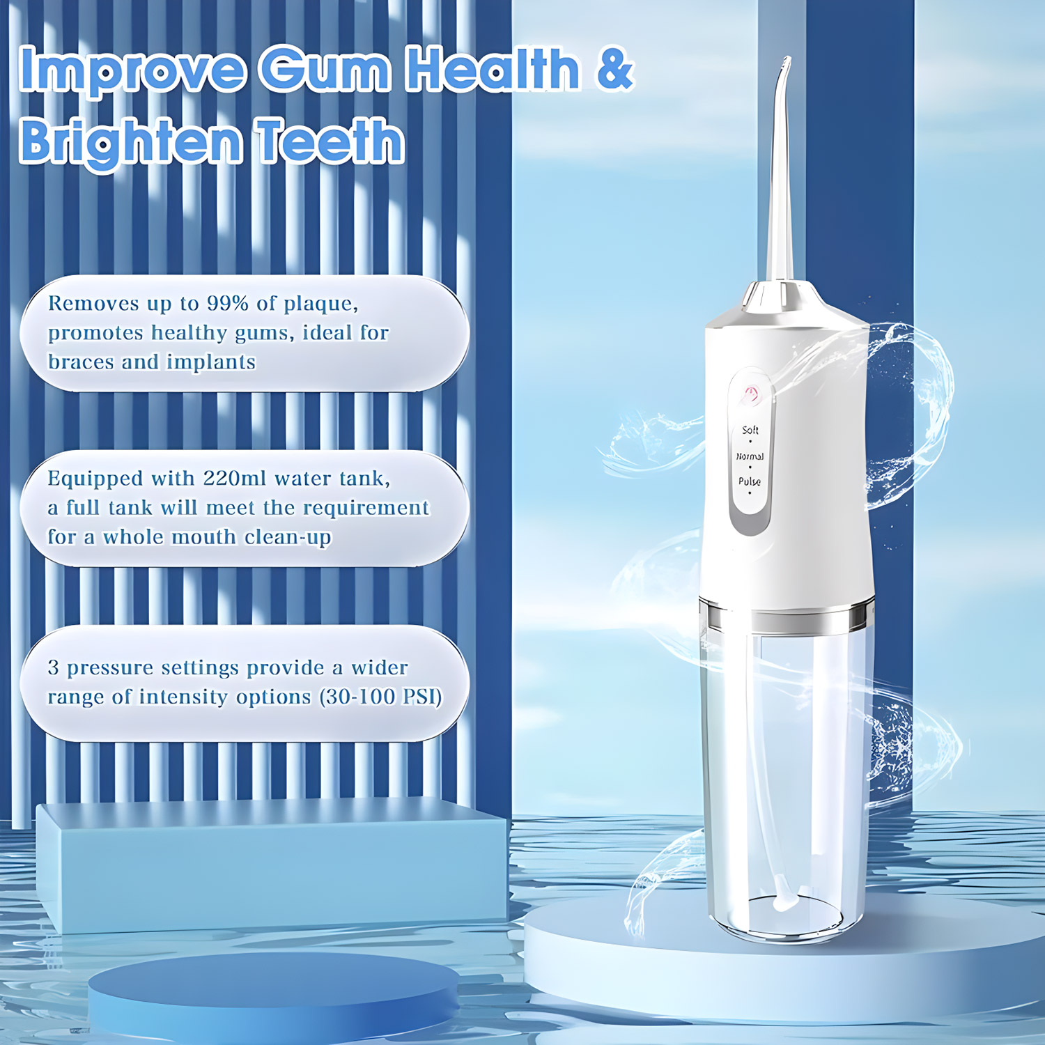Portable Oral Irrigator USB Re - огляд і ціна Water Flosser Cordless