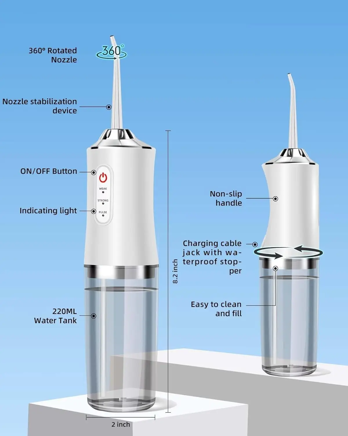 Oral Irrigator Portable Water  - огляд і ціна Water Flosser Cordless