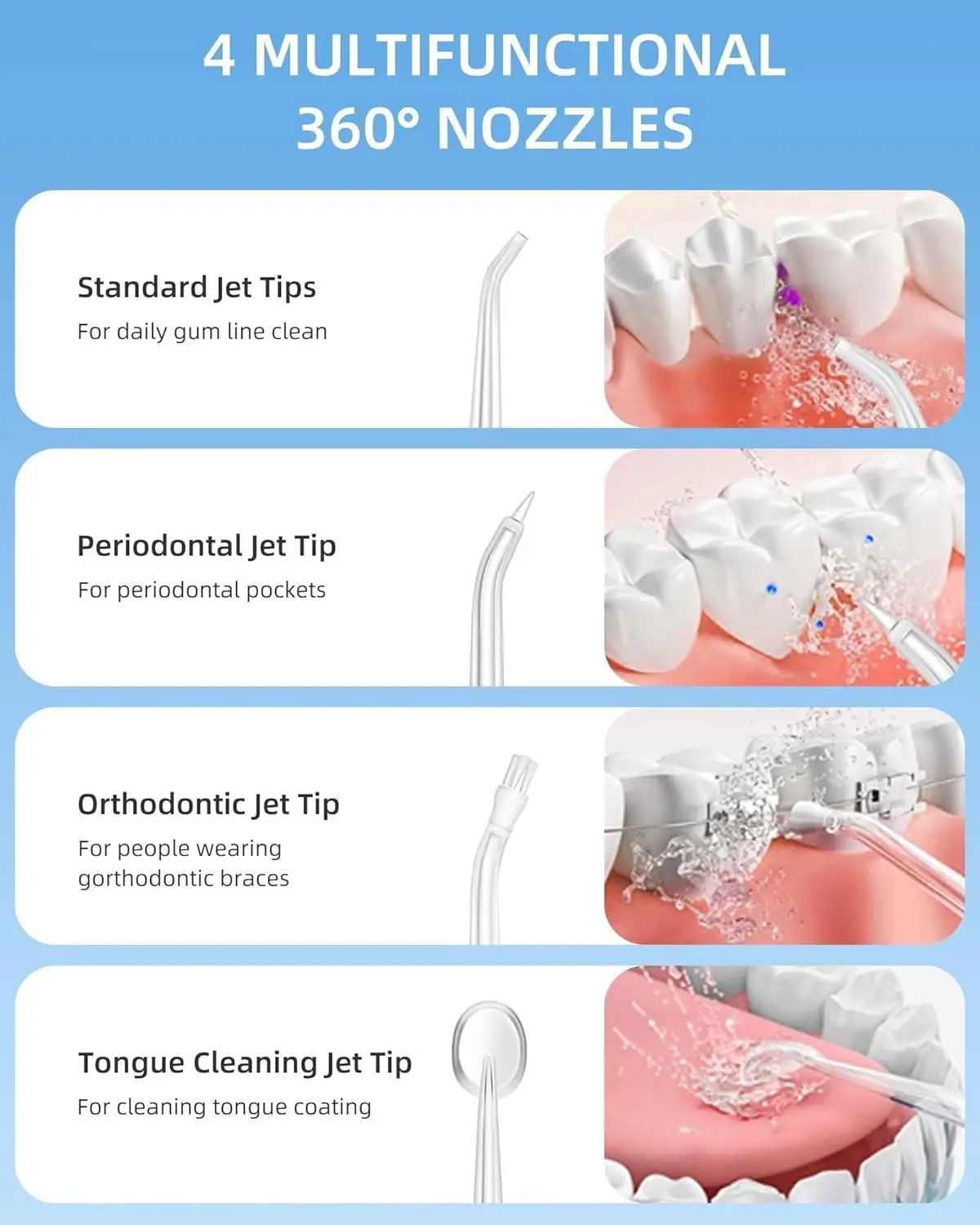 Oral Irrigator Portable Water  - огляд і ціна Water Flosser Cordless