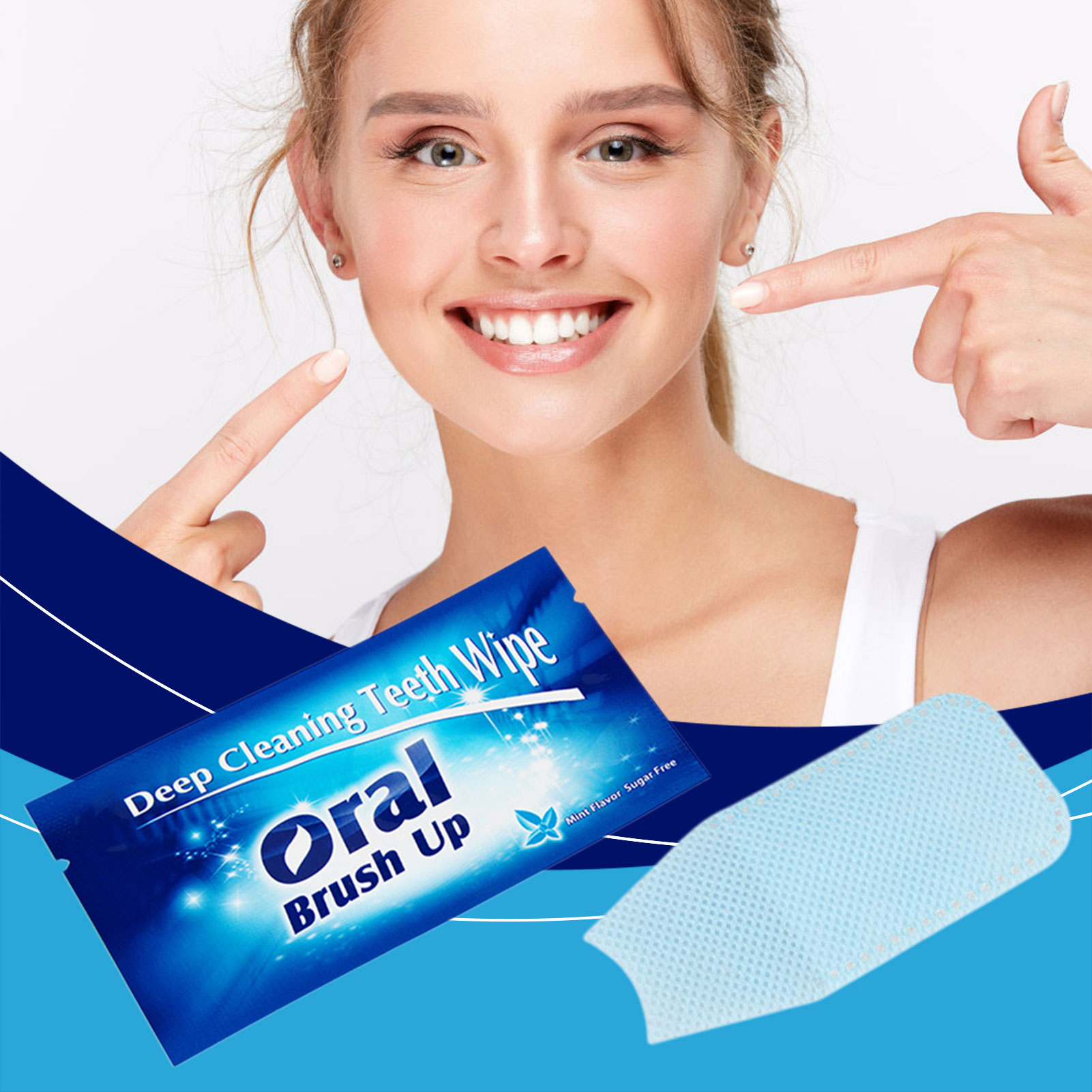 Finger Sleeve Dental-Wipe For  - огляд і ціна Teeth Whitening Quick