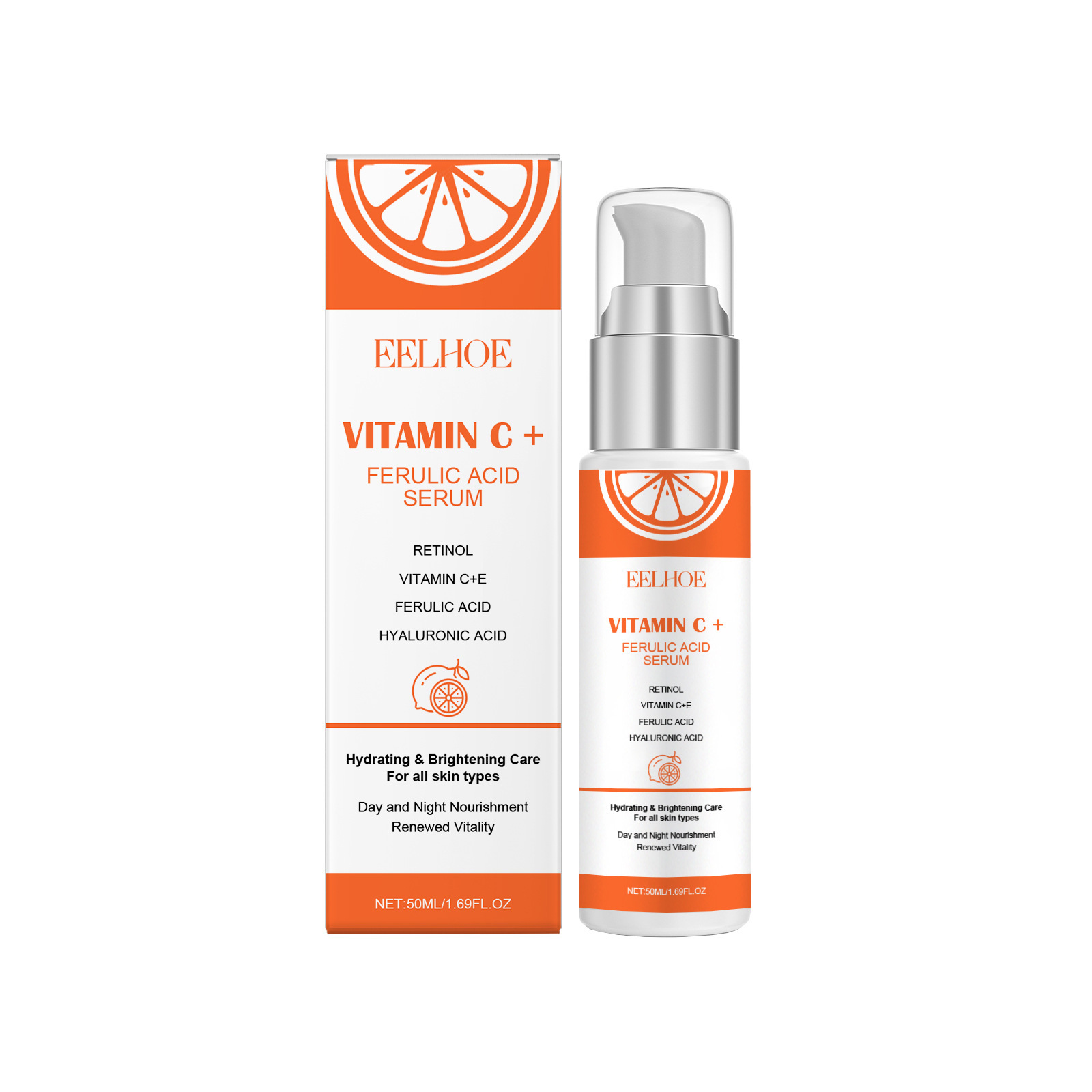EELHOE Vitamin C E Ferulic Aci - огляд і ціна The Ordinary Serum Hyaluronic Acid
