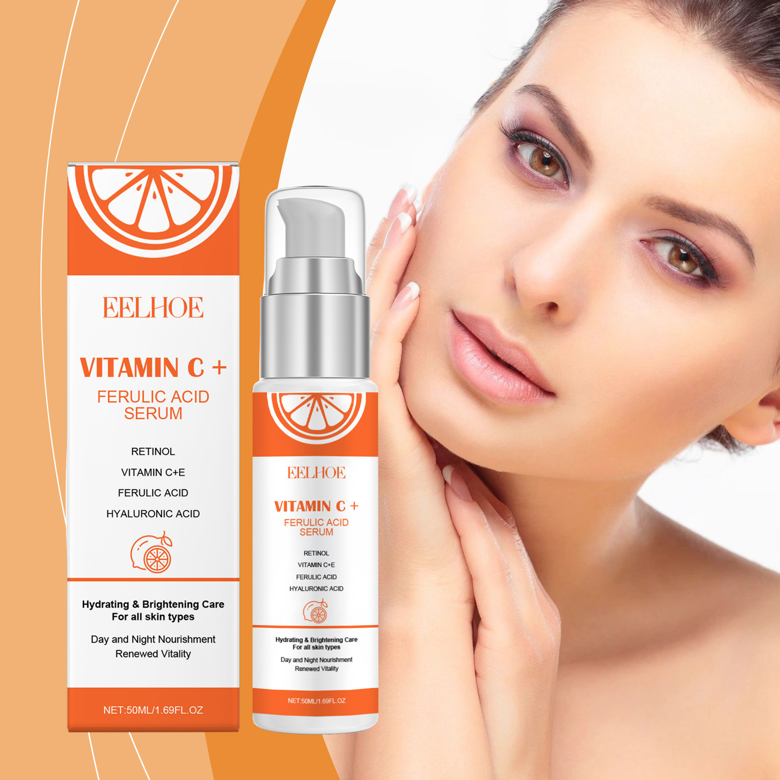 EELHOE Vitamin C E Ferulic Aci - огляд і ціна The Ordinary Serum Hyaluronic Acid