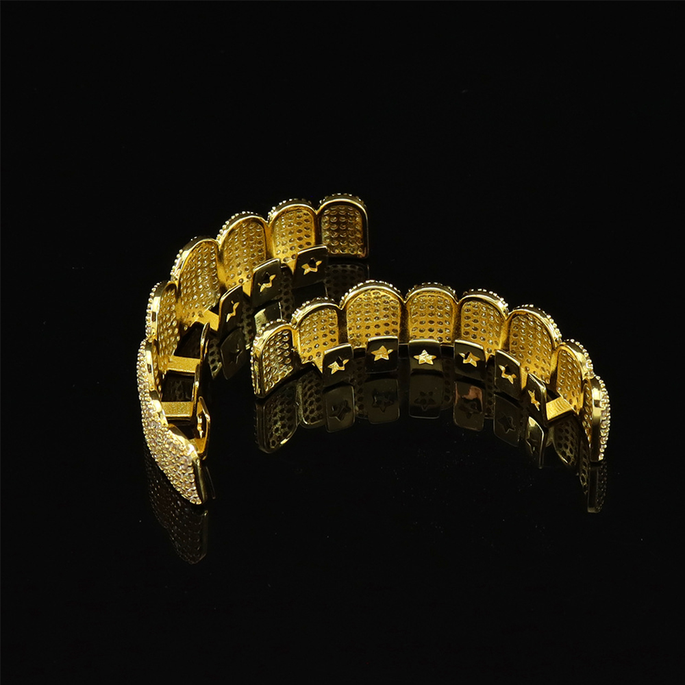 Full Iced Out Gold Teeth Grill - огляд і ціна Teeth Whitening Moulds
