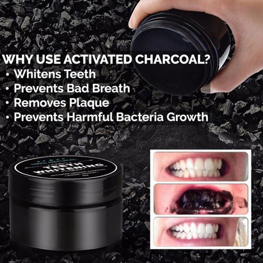 Teeth Whitening Powder Natural - огляд і ціна Teeth Whitening Activated Organic Charcoal