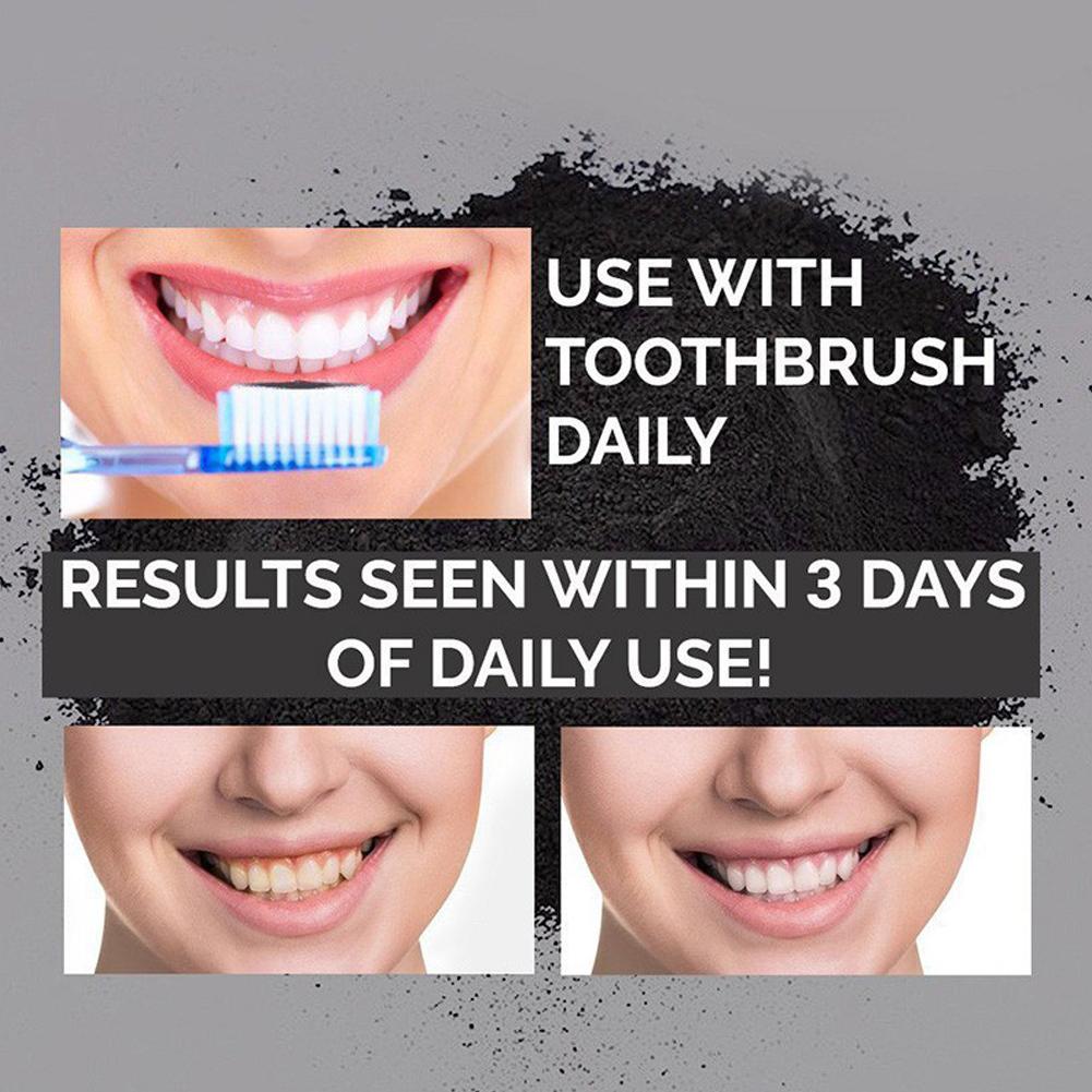 Teeth Whitening Powder Natural - огляд і ціна Teeth Whitening Activated Organic Charcoal